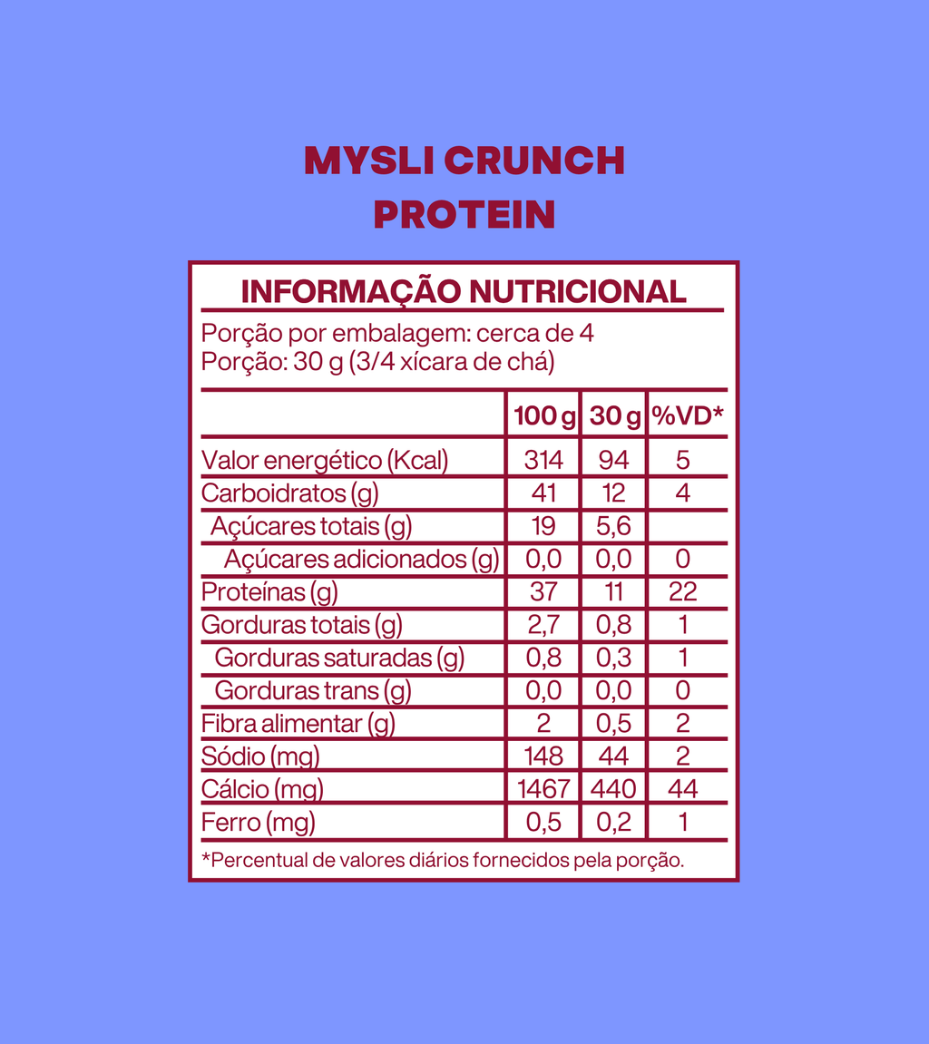 Mysli Crunch Protein - Combo 3 unidades