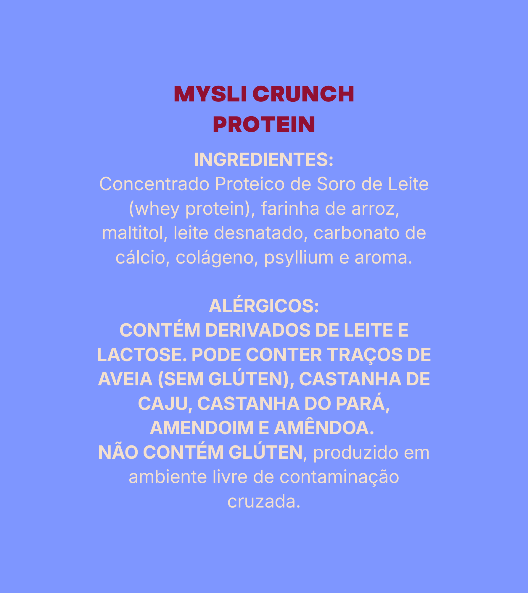 Mysli Crunch Protein - Combo 5 unidades